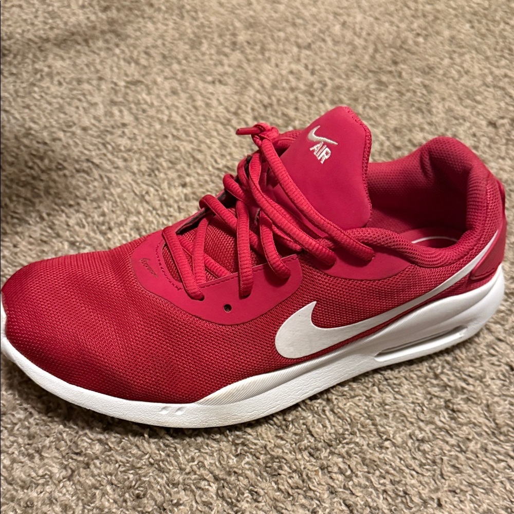 Nike Red and White Air Sneakers